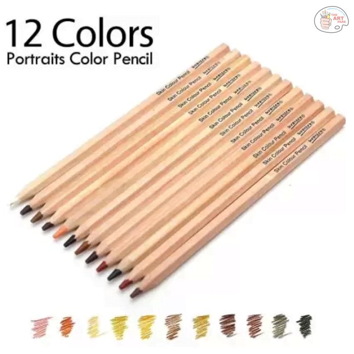 WORISON SKIN COLOUR PENCILS SET OF 12 - Image 2