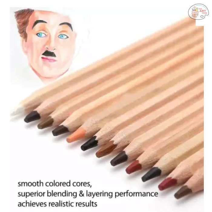 WORISON SKIN COLOUR PENCILS SET OF 12 - Image 3