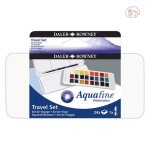 Daler Rowney Aquafine Watercolour cakes 24 Half Pan Set