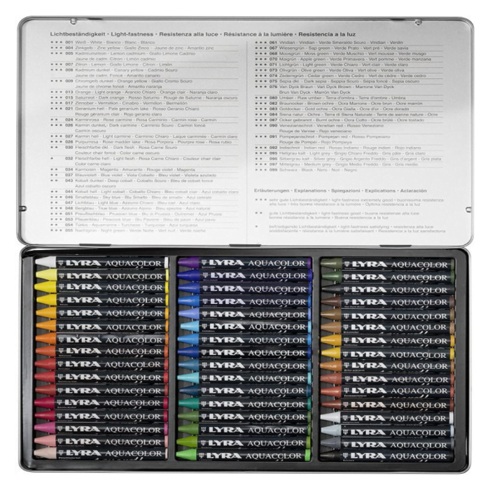 LYRA AQUACOLOR WATER SOLUBLE PASTEL 48 PIECES - Image 2