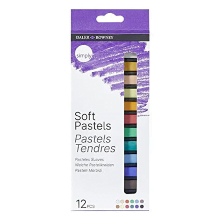 Daler-Rowney Simply 12Pcs Soft Pastel Set (Pack of 1) - Image 1