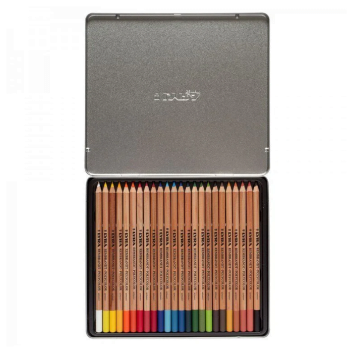 LYRA Rembrandt Artists Polycolor Pencils Set of 24 in Metal Box (L2001240) - Image 2