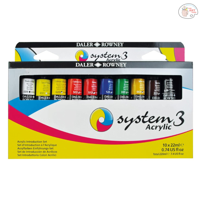 Untitled design (35) Daler Rowney System 3 Introduction Sets -Set of 10 X 22 ml - Image 1