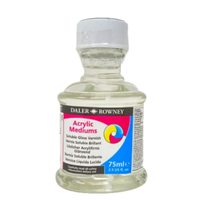 Daler-Rowney Acrylic Soluble Gloss Varnish (75ml) - Image 1