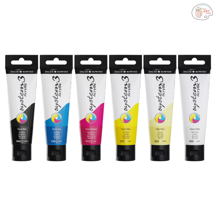 Daler-Rowney System3 Acrylic Process Mixing Set - 6 x 59ml - Image 2