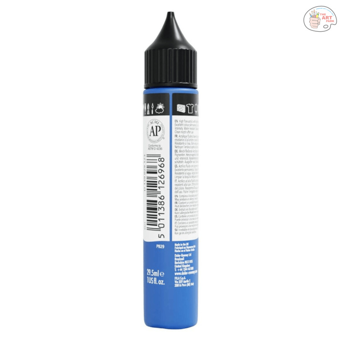 Daler-Rowney System3 Ultramarine Fluid Acrylic 29.5ml (123) - Image 2