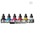 Daler-Rowney FW Primary set 6 X 29.5ML - Image 2