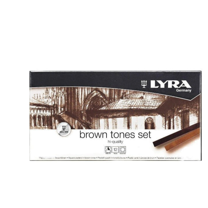 Untitled design (8) LYRA Rembrandt Pastels Brown Tones Assorted Set of 12 - Image 1