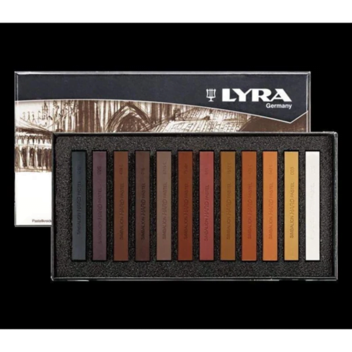 LYRA Rembrandt Pastels Brown Tones Assorted Set of 12 - Image 2