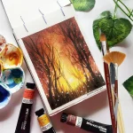 BRUSTRO Artists’ Watercolour Set of 12 Colours X 12ML Tubes - Image 7