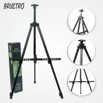 Brustro Artists' Portable Lightweight Metal Easel with Weather Proof Carry Bag - Image 3