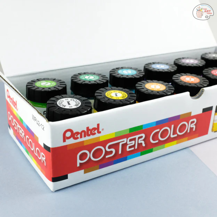 WPU2-03_624x624 PENTEL POSTER COLOUR SET OF 12 - Image 1