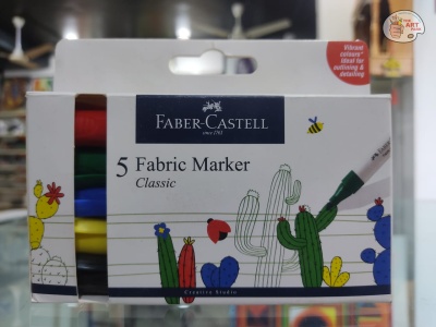 FABER CASTELL CLASSIC FABRIC Marker SET OF 5 - Image 3