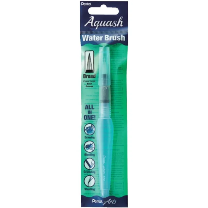 PENTEL ARTS AQUASH WATER BRUSH BROAD SIZE - Image 2