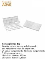 KHYATI COLOUR MIXING PLATE - Rectangle Box Big - A040 - Image 2
