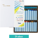 PENTEL Aquash watercolour oil pastels and water brush 24 colour set