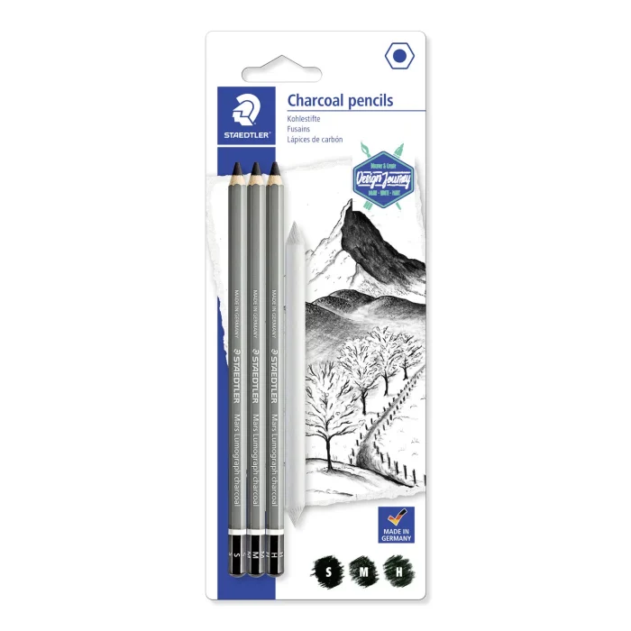 Staedtler charcoal pencils set (s,m,h)Mars® Lumograph® charcoal 100C - Image 7