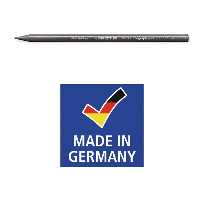Staedtler Mars Lumograph pure graphite 100G Full graphite pencil set of 6 - Image 2
