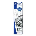Staedtler Mars Lumograph pure graphite 100G Full graphite pencil set of 6 - Image 5