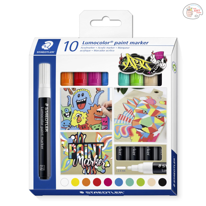Staedtler 10 Lumocolor paint marker paint marker acrylic marker - Image 5