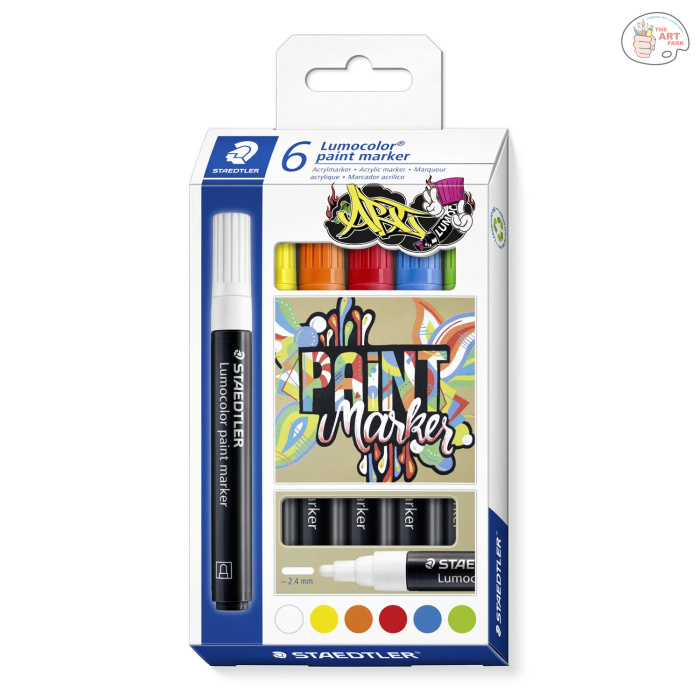 Staedtler Lumocolor paint marker 349  Lumocolor paint marker 6psc - Image 4