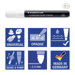 Staedtler Paint marker 5shd Lumocolor paint marker 349 - Image 4