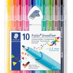 Staedtler Triplus Broad Fineliner Set of 10 (0.8mm)