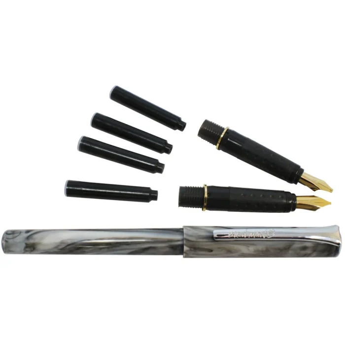 MONT MARTE Calligraphy 2 Nib Pen Set Signature 8pc - Image 4