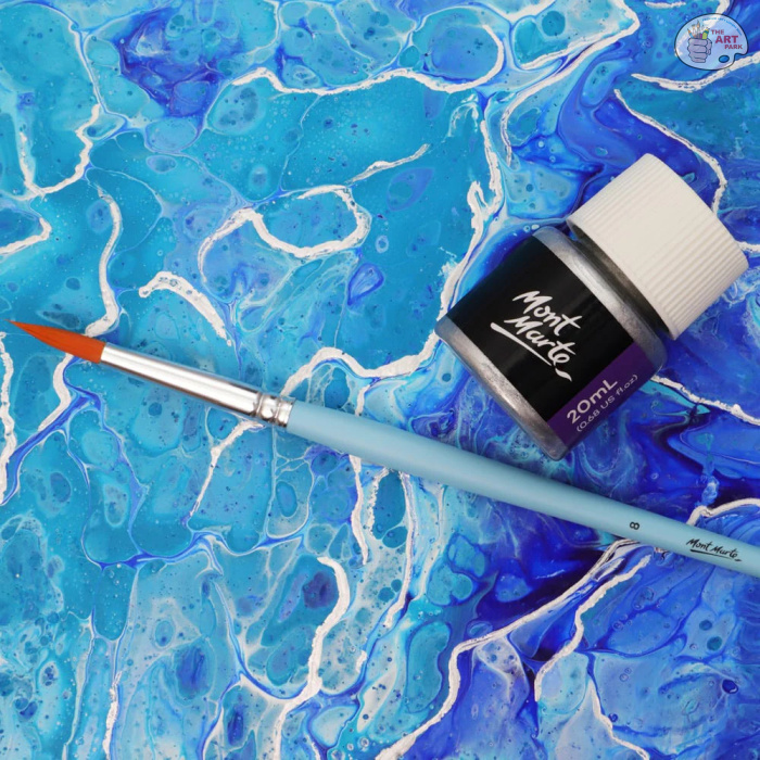 MONT MARTE Silver Foil Paint Premium 20ml (0.68 US fl.oz) - Image 4