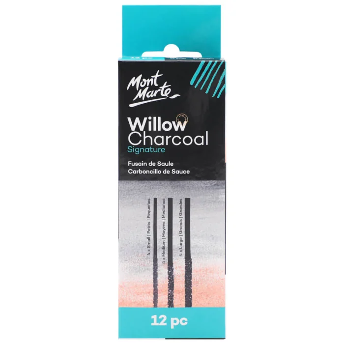 mont-marte-willow-charcoal-signature-12-pc-mcg0057_v03_f MONT MARTE WILLOW CHARCOAL SET OF 12 - Image 1