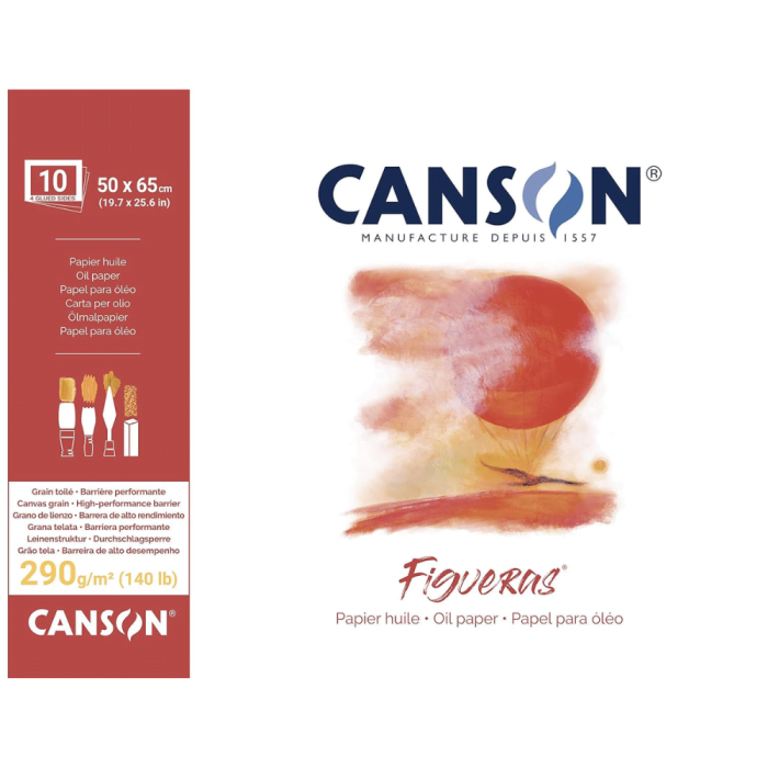 Canson Figueras FS5065 Canvas Grain 25 Paper Sheets 50 x 65 CM 290 gsm - Image 2