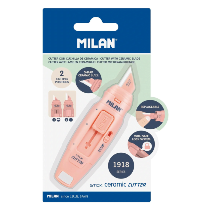 pentel (31) Milan Stick Ceramic Cutter - Pink - Image 1