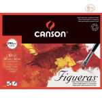 Canson figueras canvas grain 290 gsm - 38 x 46 cm - block of 10 sheets