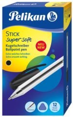 Pelikan Stick black ballpoint pen SUPERSOFT - Image 3