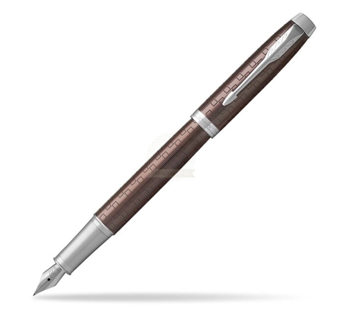 PARKER IM Premium Brown Chrome Trim Fountain Pen - Image 3