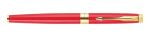 PARKER ASTER MATTE RED GOLD TRIM ROLLER PEN - Image 2