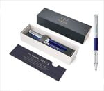 PARKER ASTER MATTE BLUE  CHROME TRIM ROLLER PEN - Image 5