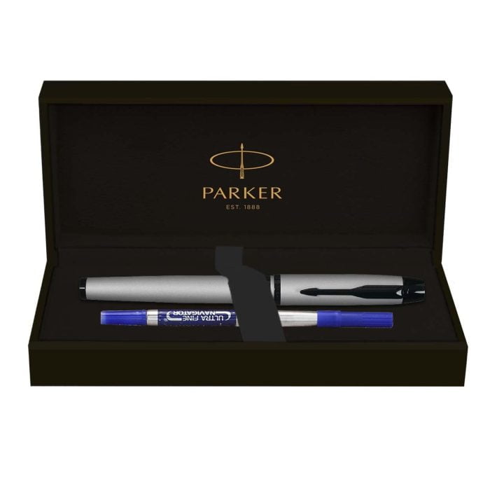 PARKER AMBIENT DARK GREY BLACK METAL TRIM ROLLERPEN - Image 8