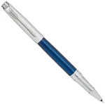 PARKER ASTER SILVER BLUE CHROME TRIM ROLLER PEN - Image 3