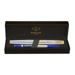 PARKER ASTER SHINY CHROME GOLD TRIM ROLLER PEN - Image 2