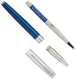 PARKER ASTER MATTE BLUE  CHROME TRIM ROLLER PEN - Image 7