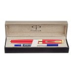 PARKER ASTER MATTE RED GOLD TRIM ROLLER PEN - Image 6