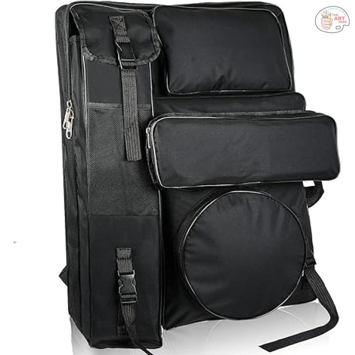 Art Canvas Bag, Large Art Portfolio Case with Zipper Design Shoulder Strap & Tote, Artist Backpack for Storage Artwork Sketch, Drawing, Canvas, Photography, Poster, Art Bag for Kid Student Teacher - Image 4