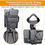 Art Portfolio Carry Bag 20" x 26", Canvas Art Portfolio Backpack Traveling Outdoor Drawing Portfolio Case Large Capacity Artist Carrying Bag/Tote Bag for Drawing Board, Screen, Accessories - Image 7