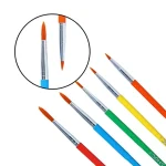 DOMS ROUND Paint Brushes - COLOURMATE | Synthetic ROUND | Set of 5. - Image 4