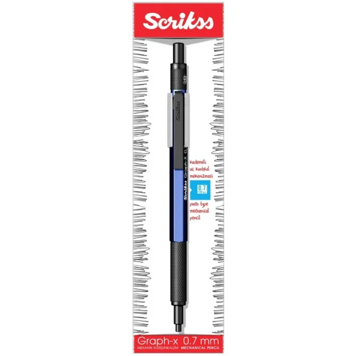 SCRIKSS, Mechanical Pencil - GRAPH-X BLUE BT 0.7MM - Image 5