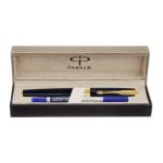 PARKER ASTER LAQUE BLACK GOLD TRIM ROLLER PEN - Image 2