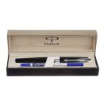 PARKER ASTER MATTE BLACK CHROME TRIM ROLLER PEN - Image 7
