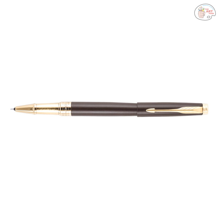 PARKER ASTER MATTE BROWN GOLD TRIM ROLLER PEN - Image 7