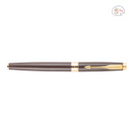 PARKER ASTER MATTE BROWN GOLD TRIM ROLLER PEN - Image 3